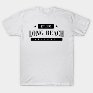 Long Beach Est. 1897 Standard Black T-Shirt